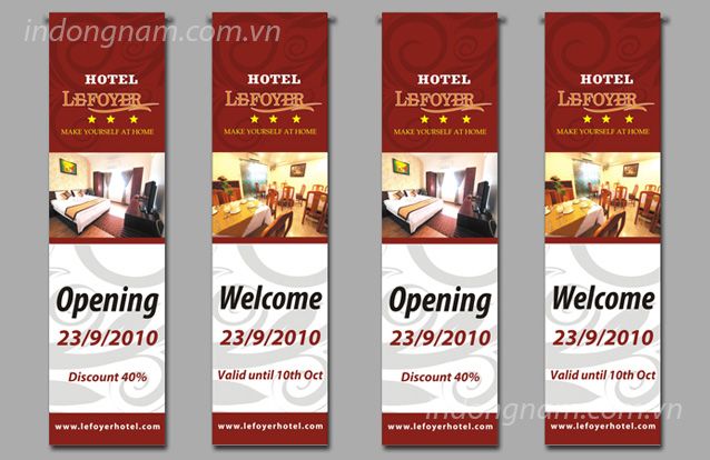 in bạt quảng cáo dùng làm banner treo
