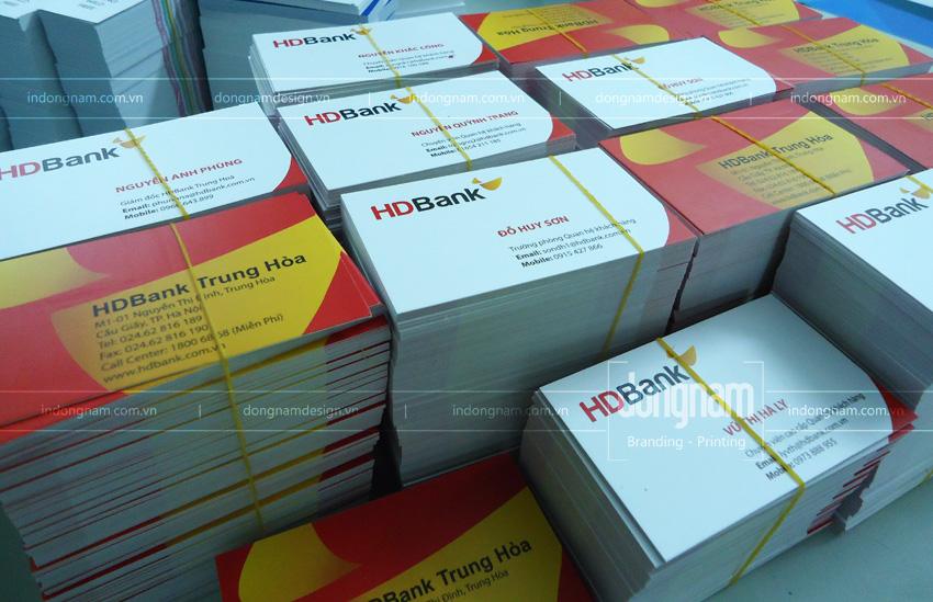 in card visit lấy ngay ngân hàng HD Bank