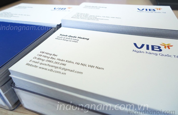 báo gá in card visit ngân hàng VIB bank báo gá in card visit ngân hàng VIB bank