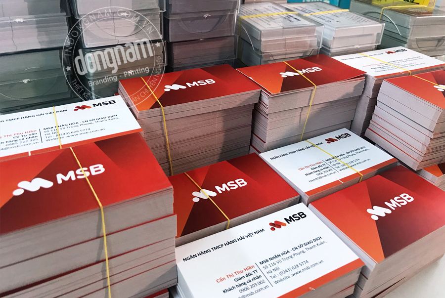 Báo giá in card visit ngân hàng MSB bank Báo giá in card visit ngân hàng MSB bank