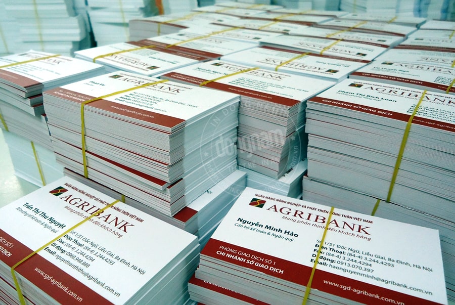 Báo giá in name card ngân hàng Nông Nghiệp Agribank Báo giá in name card ngân hàng Nông Nghiệp Agribank