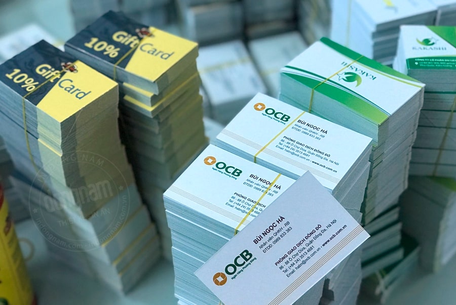 Báo giá in danh thiếp ngân hàng OCB Báo giá in danh thiếp ngân hàng OCB