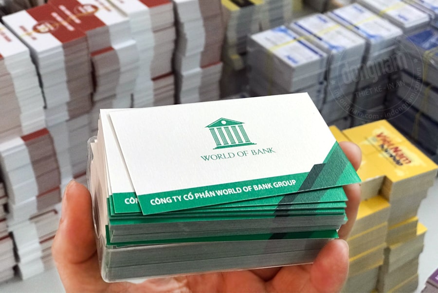 In card visit giấy mỹ thuật ánh trai