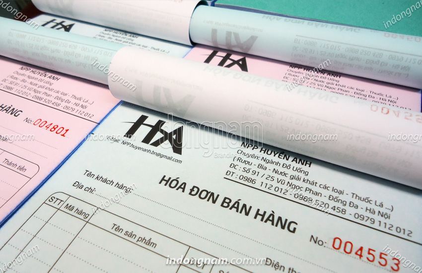in hóa đơn có số nhảy, bế rãnh xé