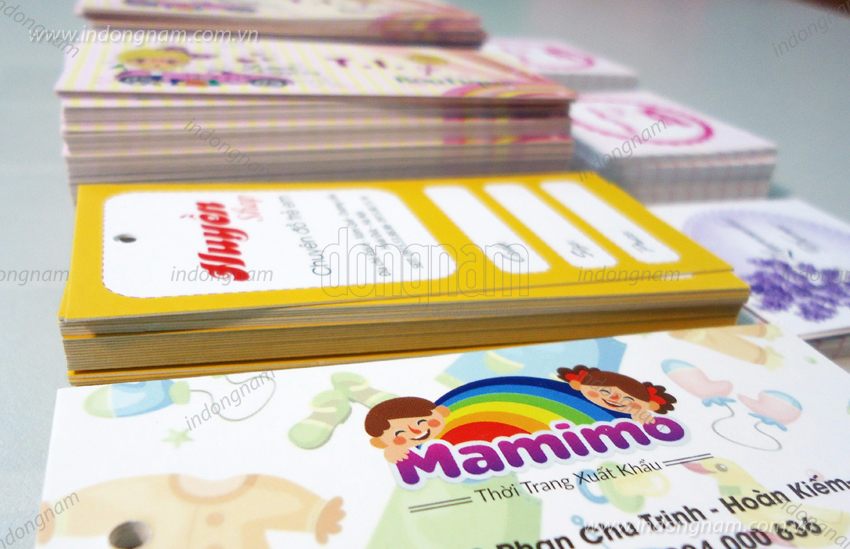 in tag mác quần áo cho shop trẻ em