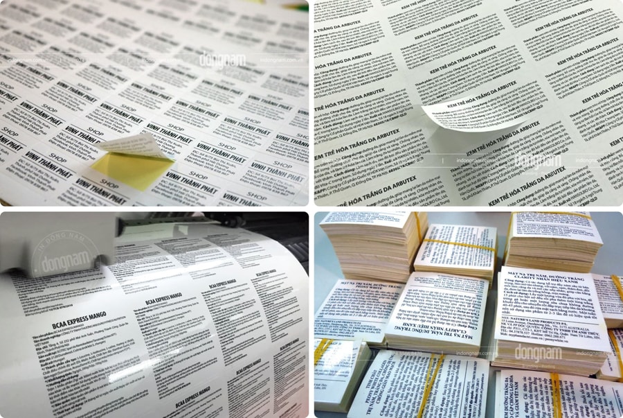In decal giấy làm tem phụ sản phẩm In decal giấy làm tem phụ sản phẩm