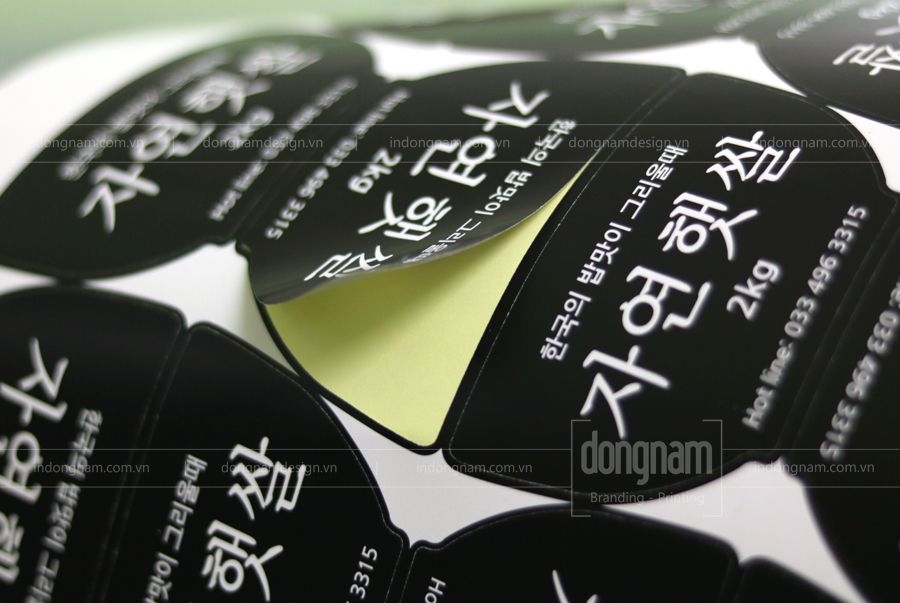 In tem nhãn hình dạng đồ vật phức tạp