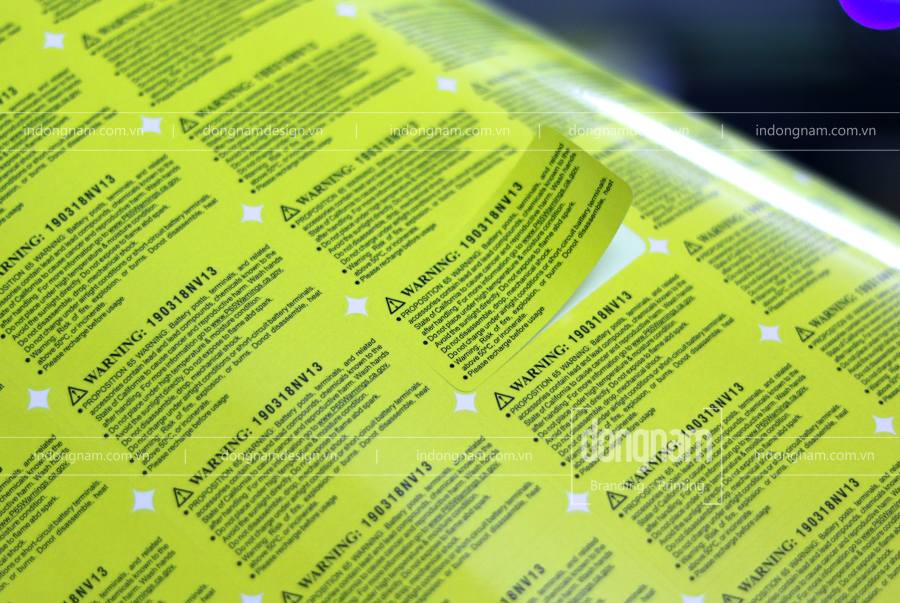 in tem nhãn decal giấy hình chữ nhật