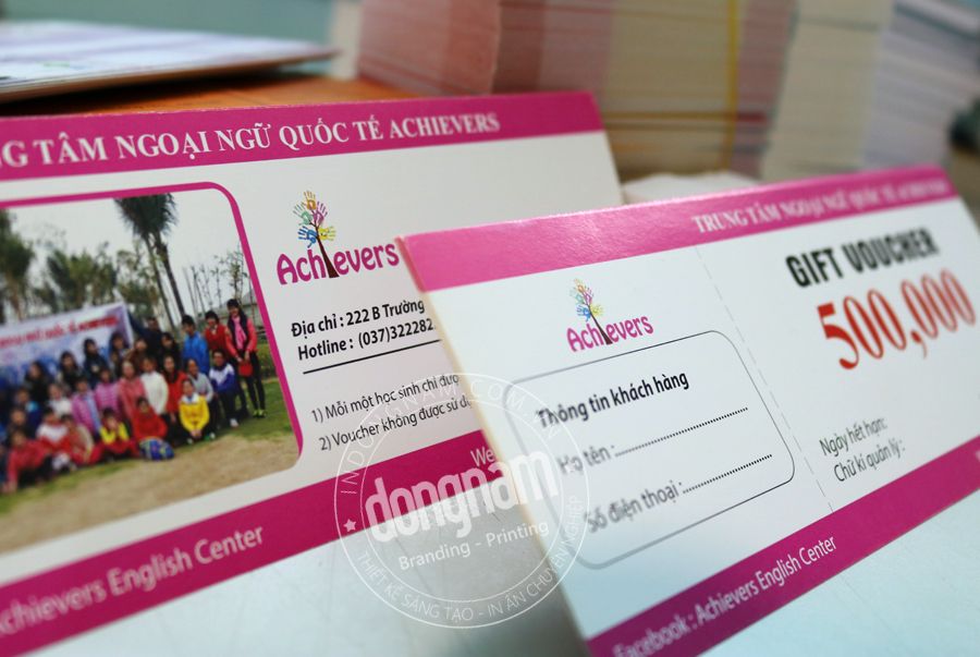 in voucher cho các trung tâm đào tạo tiếng Anh in voucher cho các trung tâm đào tạo tiếng Anh