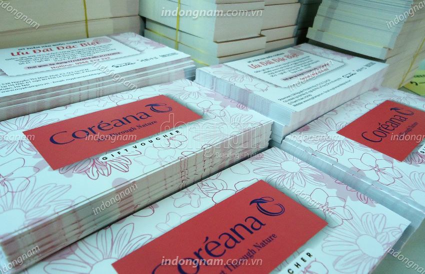 In voucher quà tặng giảm giá In voucher quà tặng giảm giá