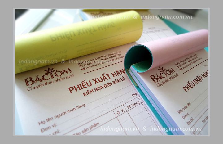 In phiếu xuất nhập kho cửa hàng thực phẩm
