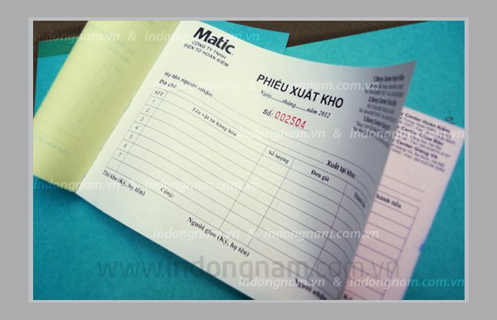 in phiếu xuất kho rẻ nhất hà nội
