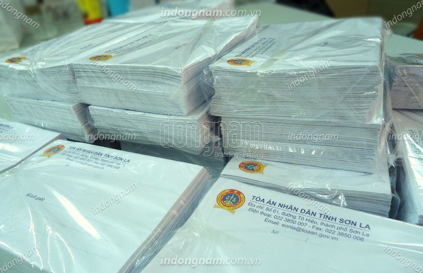 in phong bì số lượng ít cho các tỉnh thành
