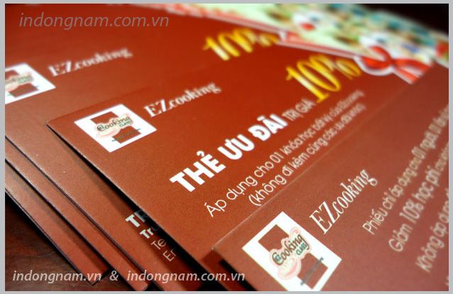 In thẻ ưu đãi và voucher giảm giá cho lớp học In thẻ ưu đãi và voucher giảm giá cho lớp học