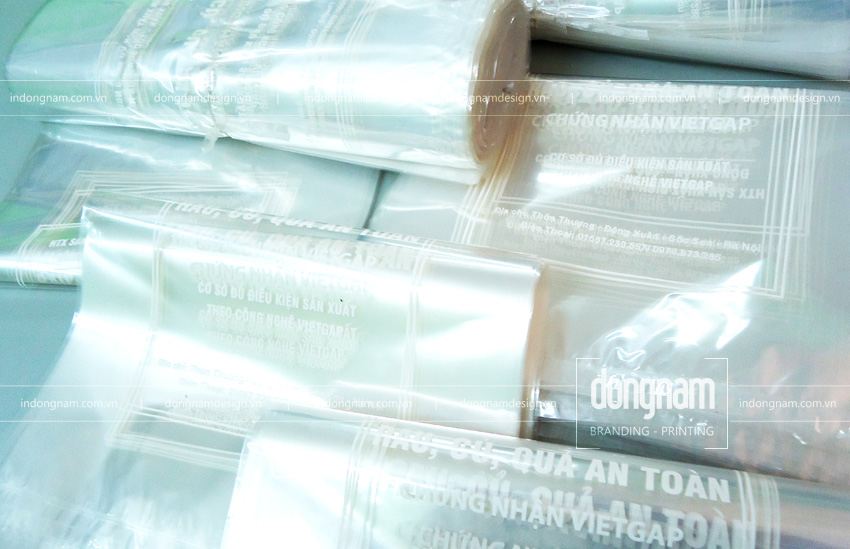 in túi bóng kính trong suốt đựng thực phẩm sạch